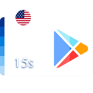 گیفت کارت گوگل پلی 15 دلار آمریکا