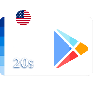 گیفت کارت گوگل پلی 20 دلار آمریکا