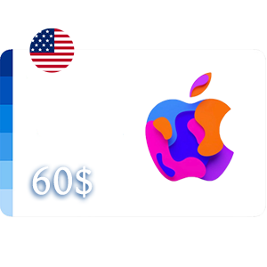 خرید گیفت کارت اپل 60 دلاری آمریکا
